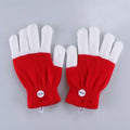 LED Glowing Gloves – Light-Up Fingertip Flash Party Gloves LED Party Gloves Axl M Red