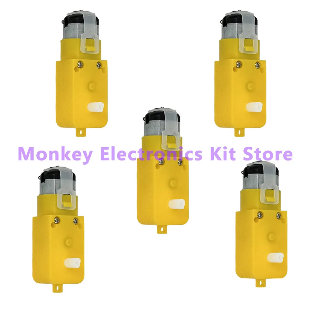 TT Motor 130 DC 3-12V Gear Motor – Smart Car Robot Chassis DC Gear Motor Axl 5 pcs