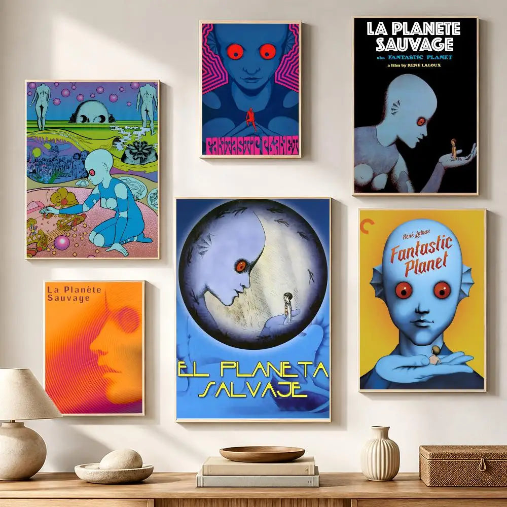 Fantastic Planet Poster HD Waterproof Wall Sticker | Home Décor Wall Sticker Decal Axl