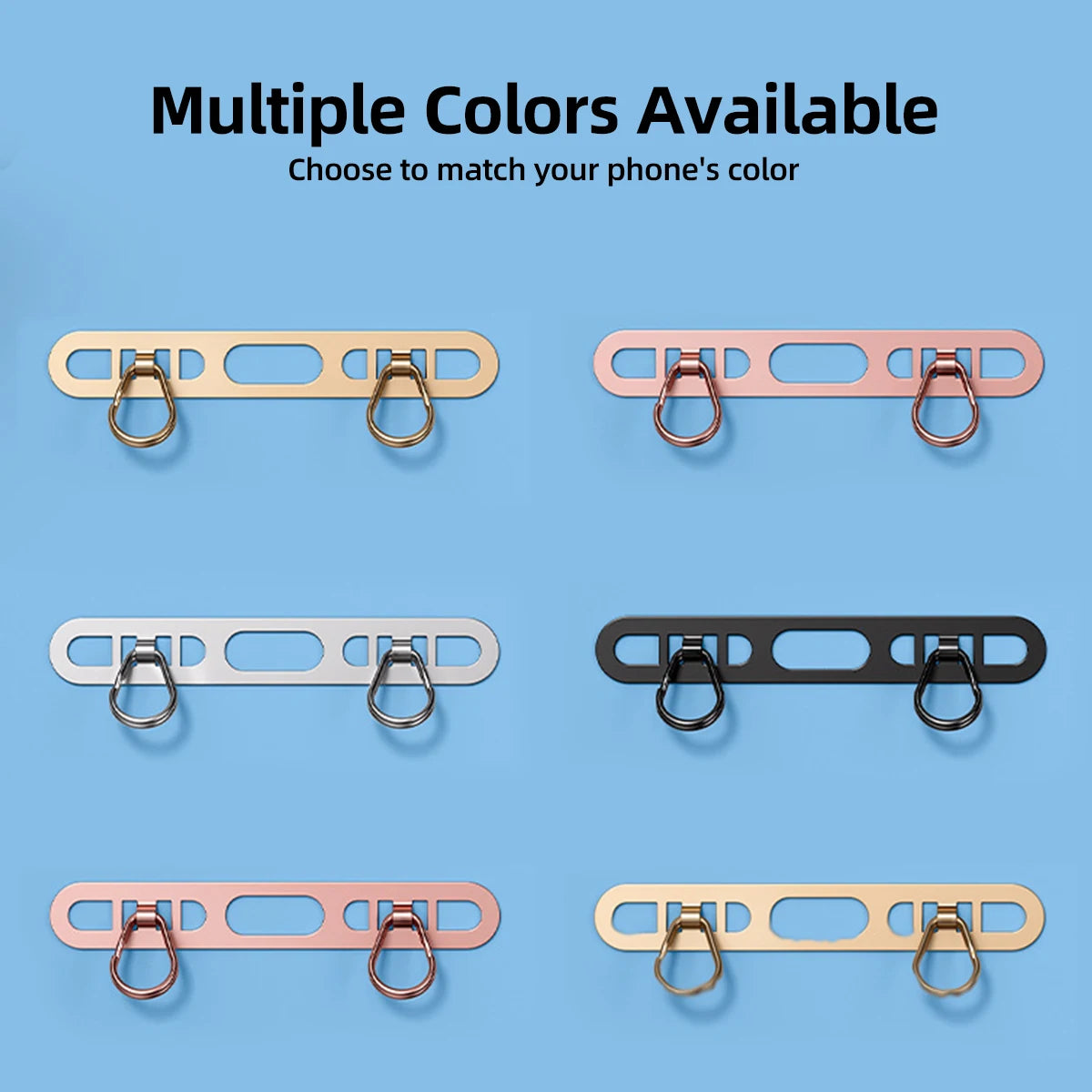 Stainless Steel Phone Lanyard Patch Clip | Metal Gasket Connector Phone Lanyard Connector Axl