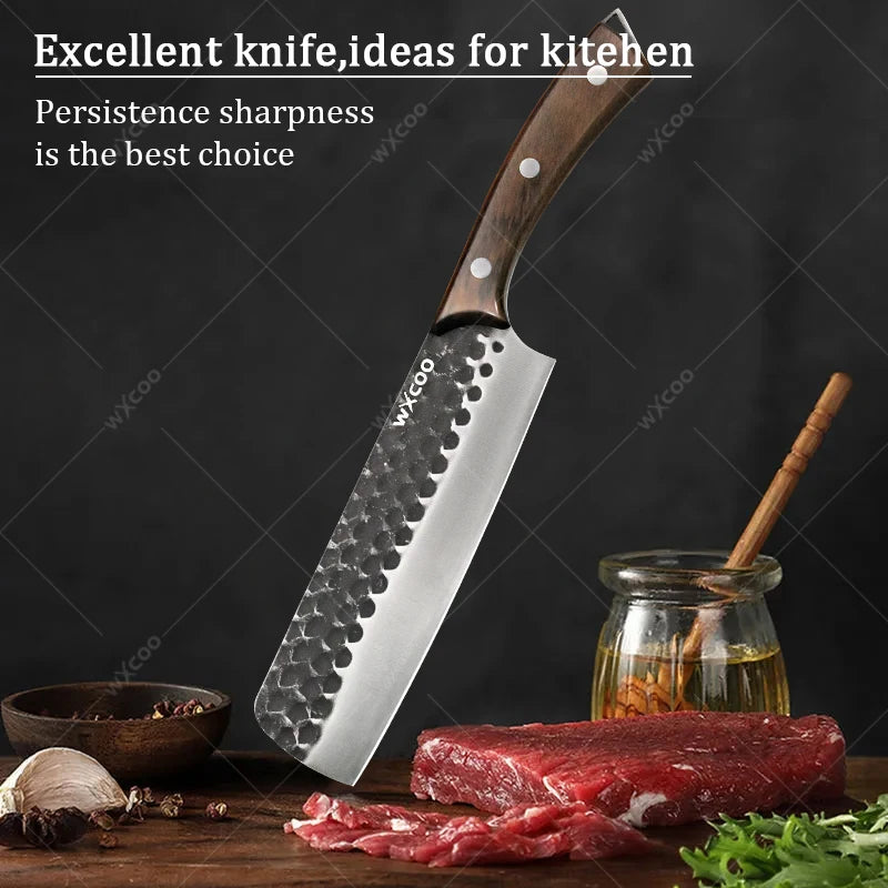 WXCOO Chef Knife Set 1-4PCS | Forged Stainless Steel Knives Kitchen Knife Set Axl