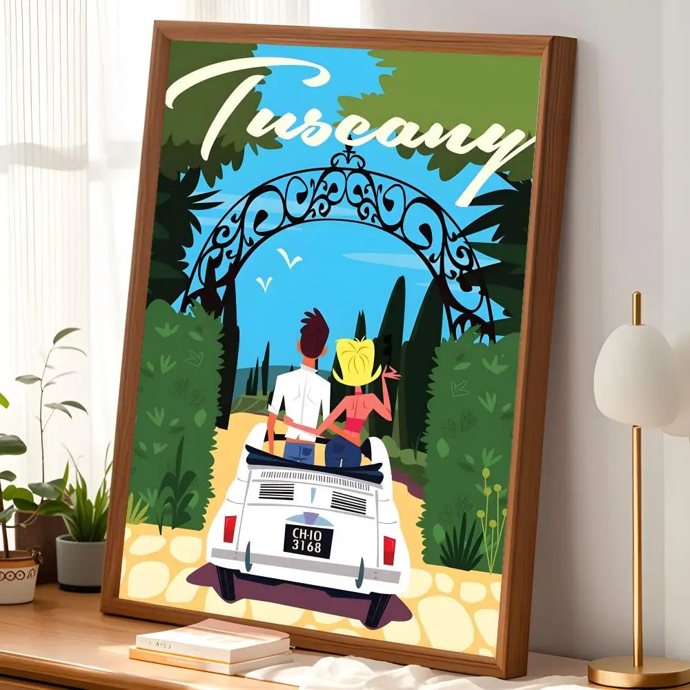Tuscany Self-Stick Wall Art Poster – HD Waterproof Decor Wall Art Poster Axl