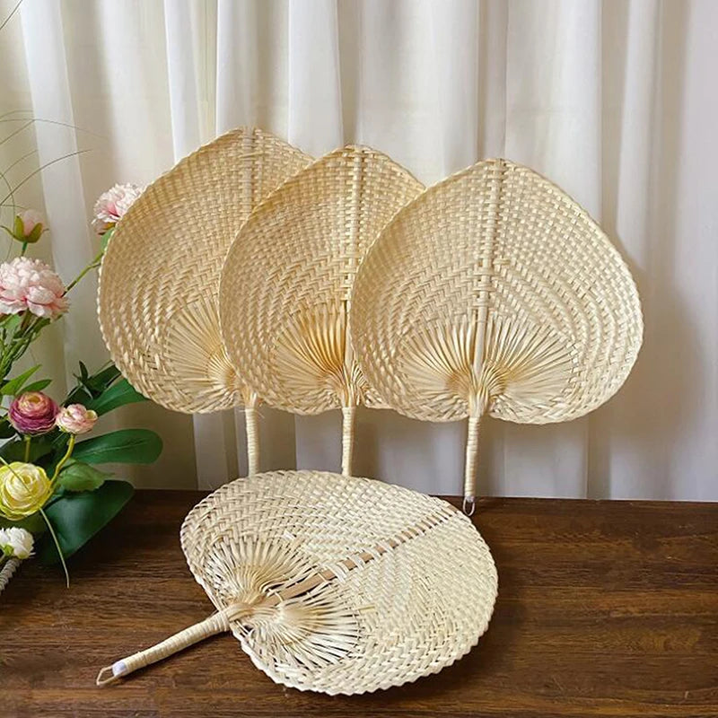 Handmade Bamboo Woven Hand Fan – Natural Summer Cooling Fan Bamboo Hand Fan Axl