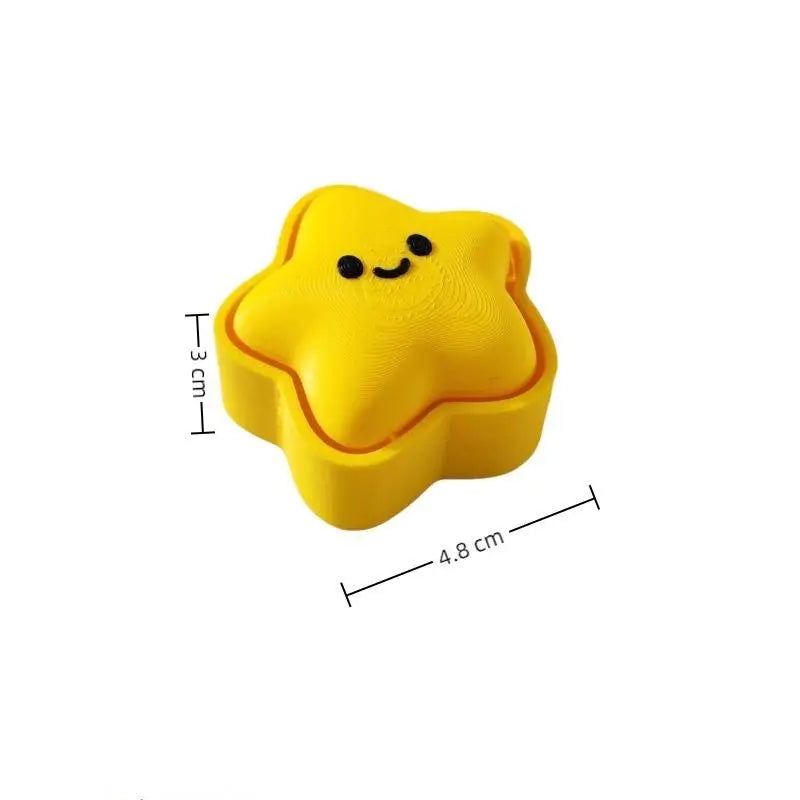 3D Printed Star Keychain – Squeeze Toy & Backpack Charm Novelty Keychain Toy Axl