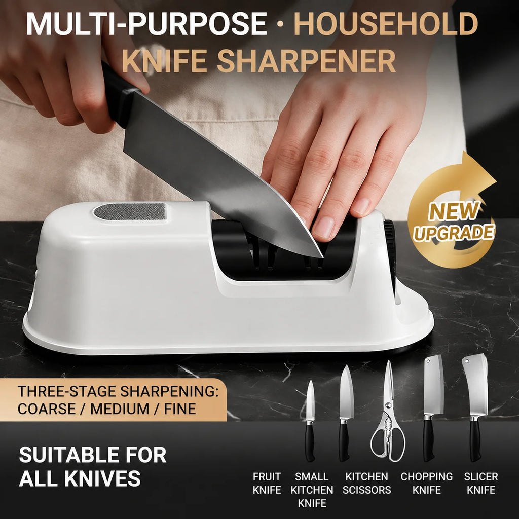 PLYS USB Electric Knife & Scissor Sharpener for Kitchen Electric Knife Sharpener Axl