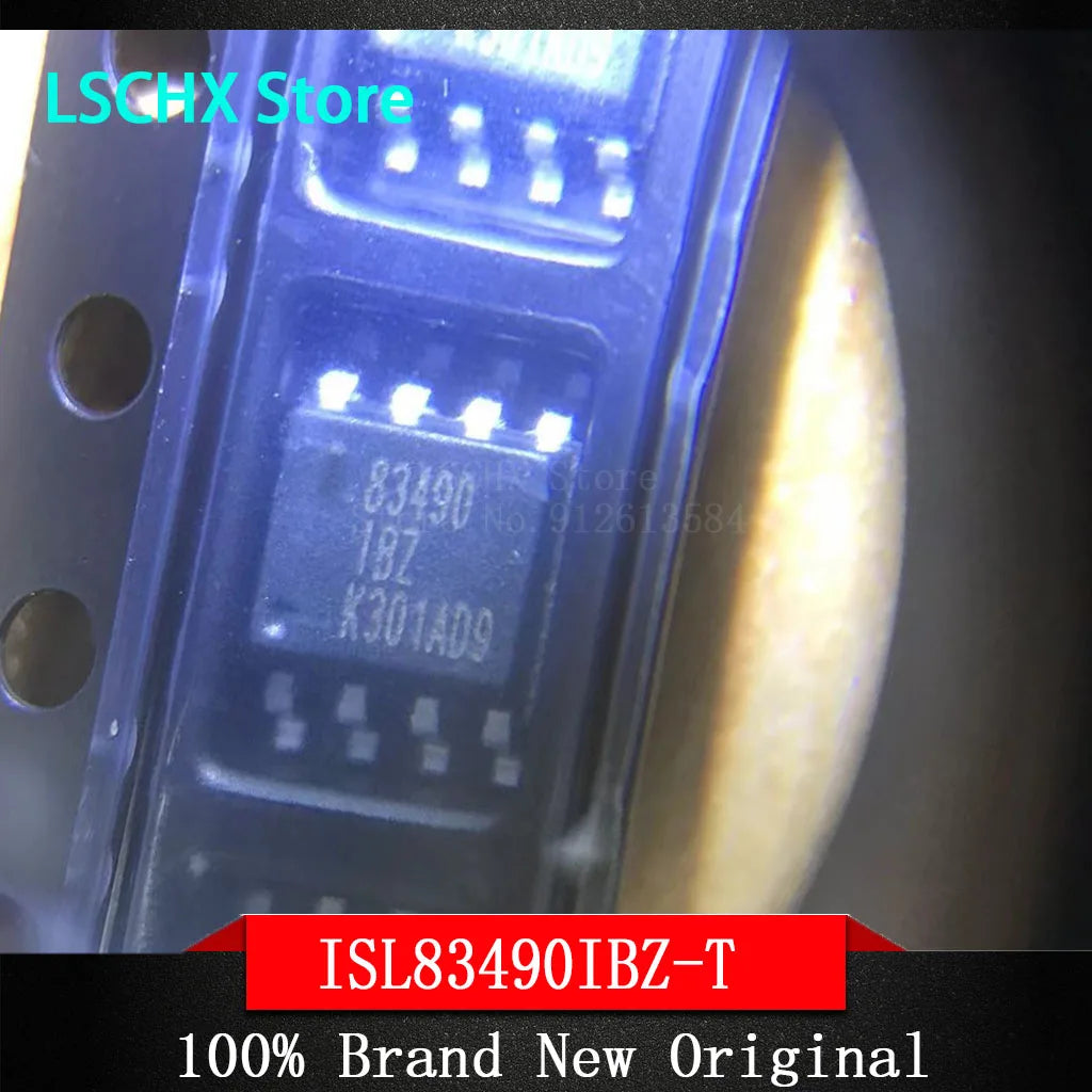 5-Pack ISL83490IBZ-T SOIC-8 3.3V 10Mbps RS-485 Transceiver IC RS-485 Transceiver IC Axl