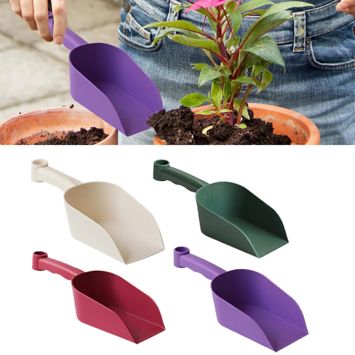 Portable Garden Soil Scoop – Lightweight Non-Slip Cat Litter Spade Garden Hand Scoop Axl