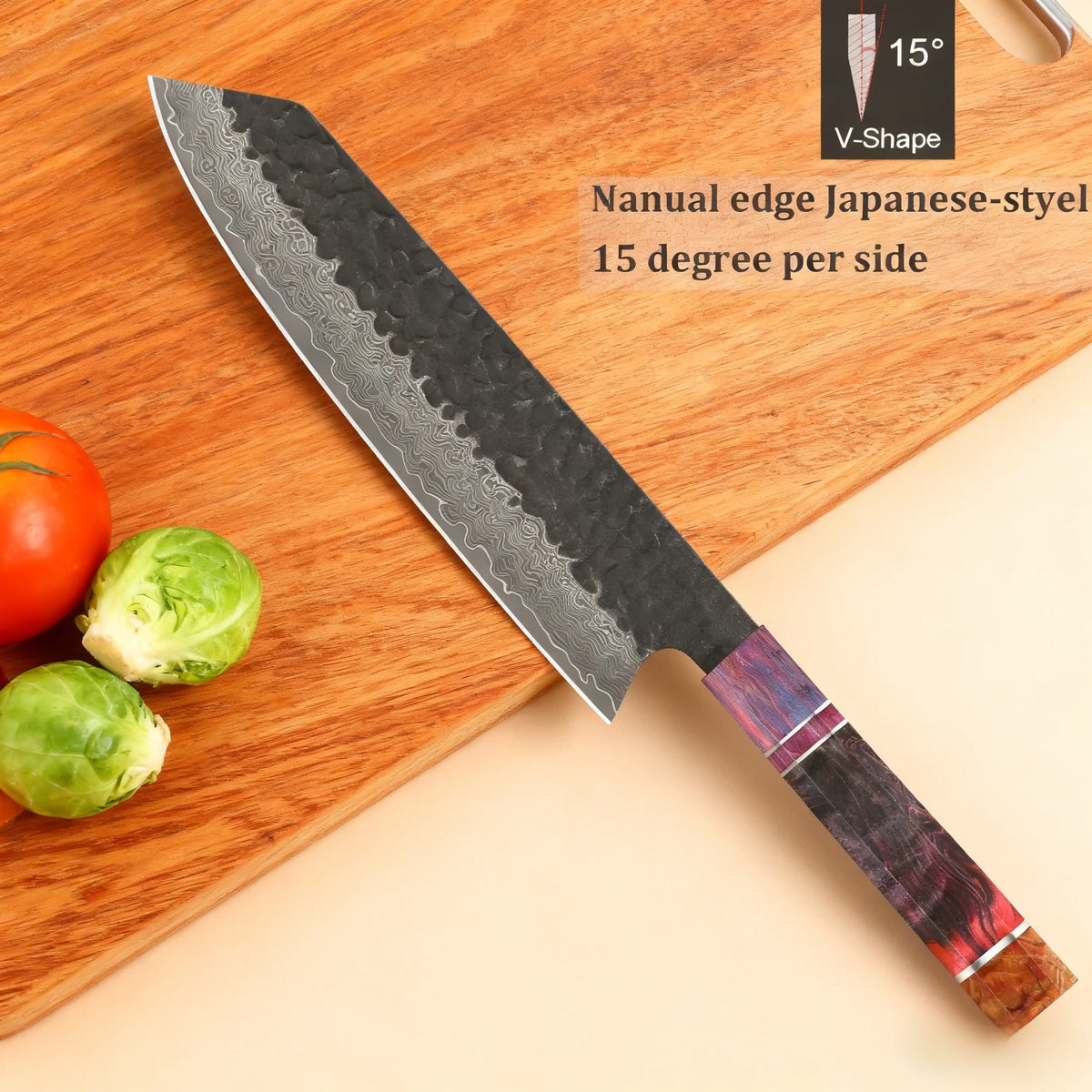 67-Layer Damascus Steel Chef Knife Set – Hand Forged Kitchen Knives Damascus Kitchen Knife Set Axl