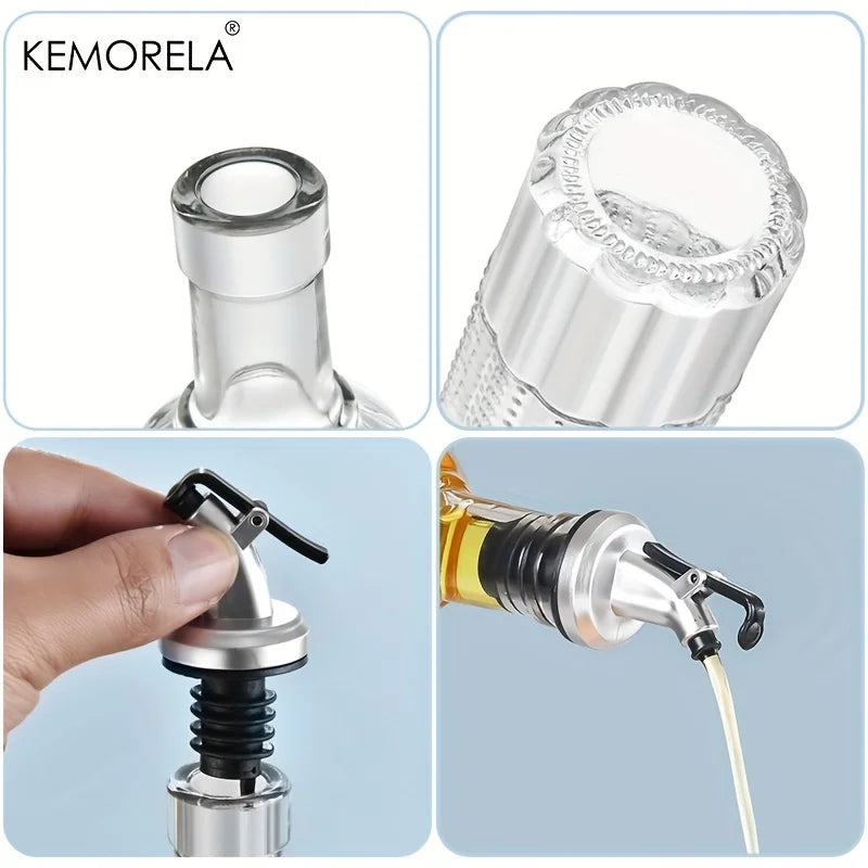 Vintage Glass Oil Dispenser Bottle – Leak-Proof Olive Oil Vinegar Oil Dispenser Bottle Axl
