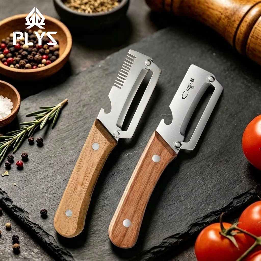 Stainless Steel Vegetable Peeler with Wooden Handle Vegetable Peeler Axl