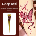 Natural Henna Paste Cone – Semi-Permanent Mehndi Body Art Henna Body Art Axl Dark Red