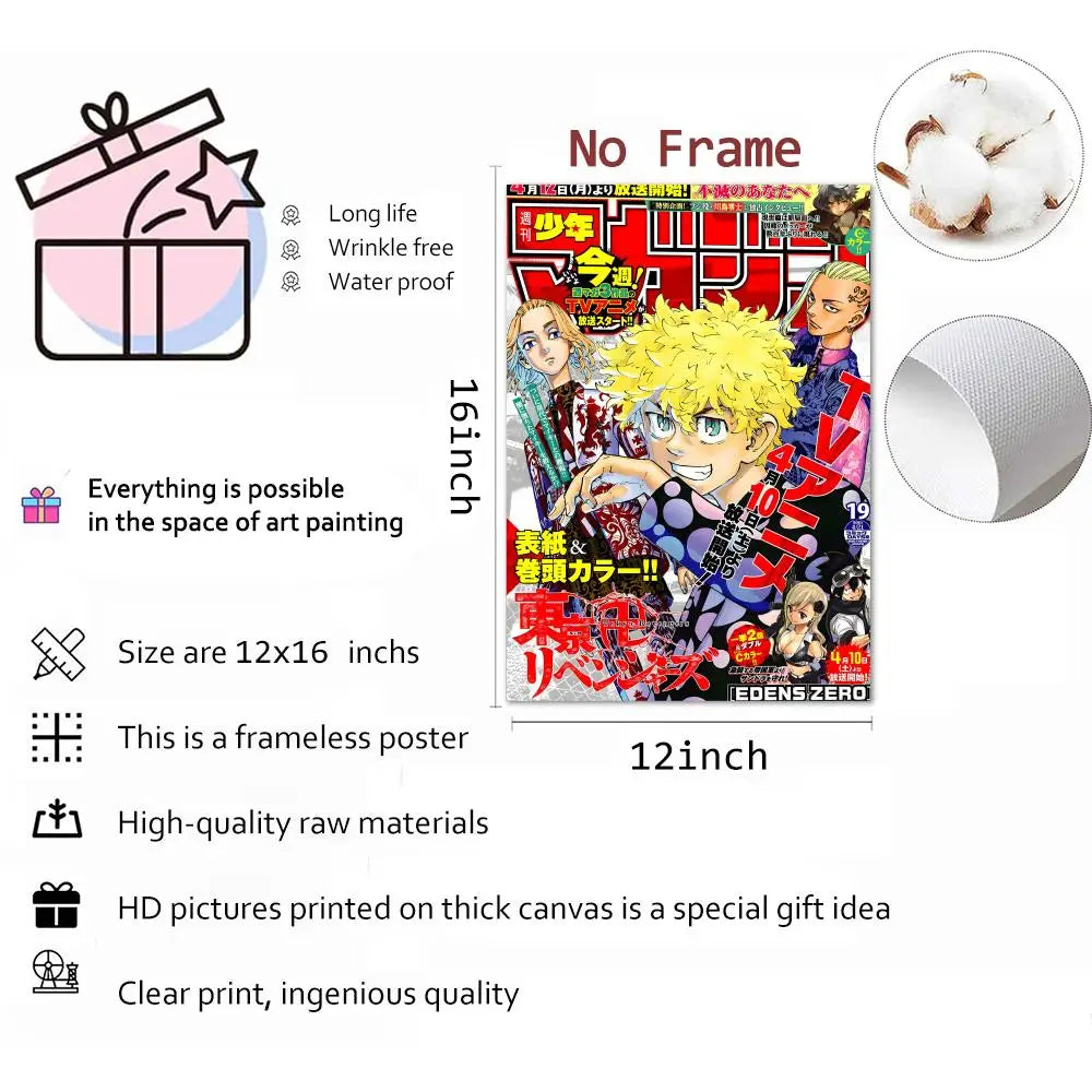 Tokyo Revengers Anime Canvas Poster – HD Print Wall Art Canvas Wall Poster Axl