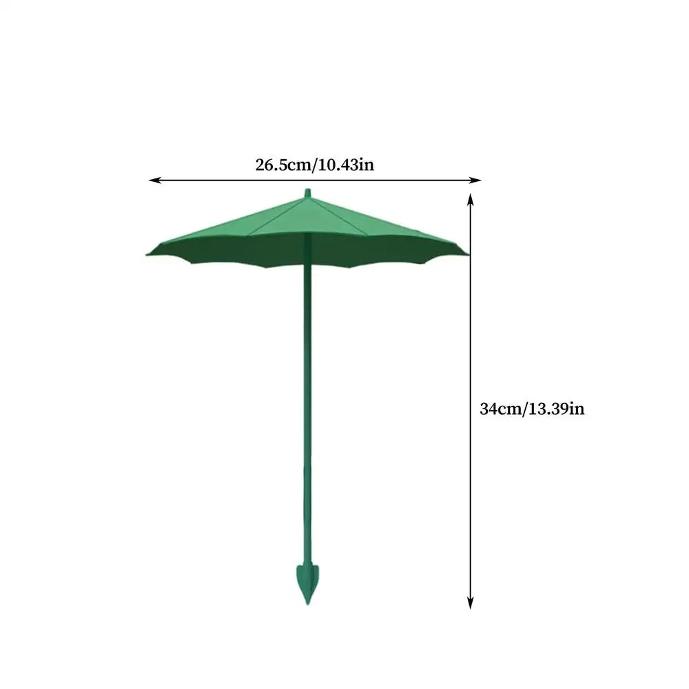 Mini Plant Shade Umbrella – Weather-Resistant Garden Parasol Garden Shade Umbrella Axl Green 34cm