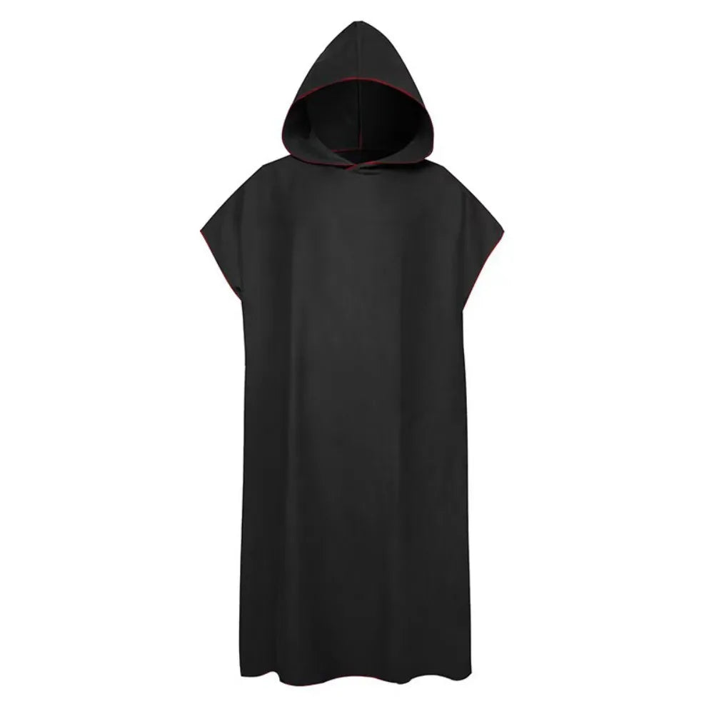Microfiber Beach Poncho Towel – Quick-Dry Swimming Towel Beach Poncho Towel Axl Black