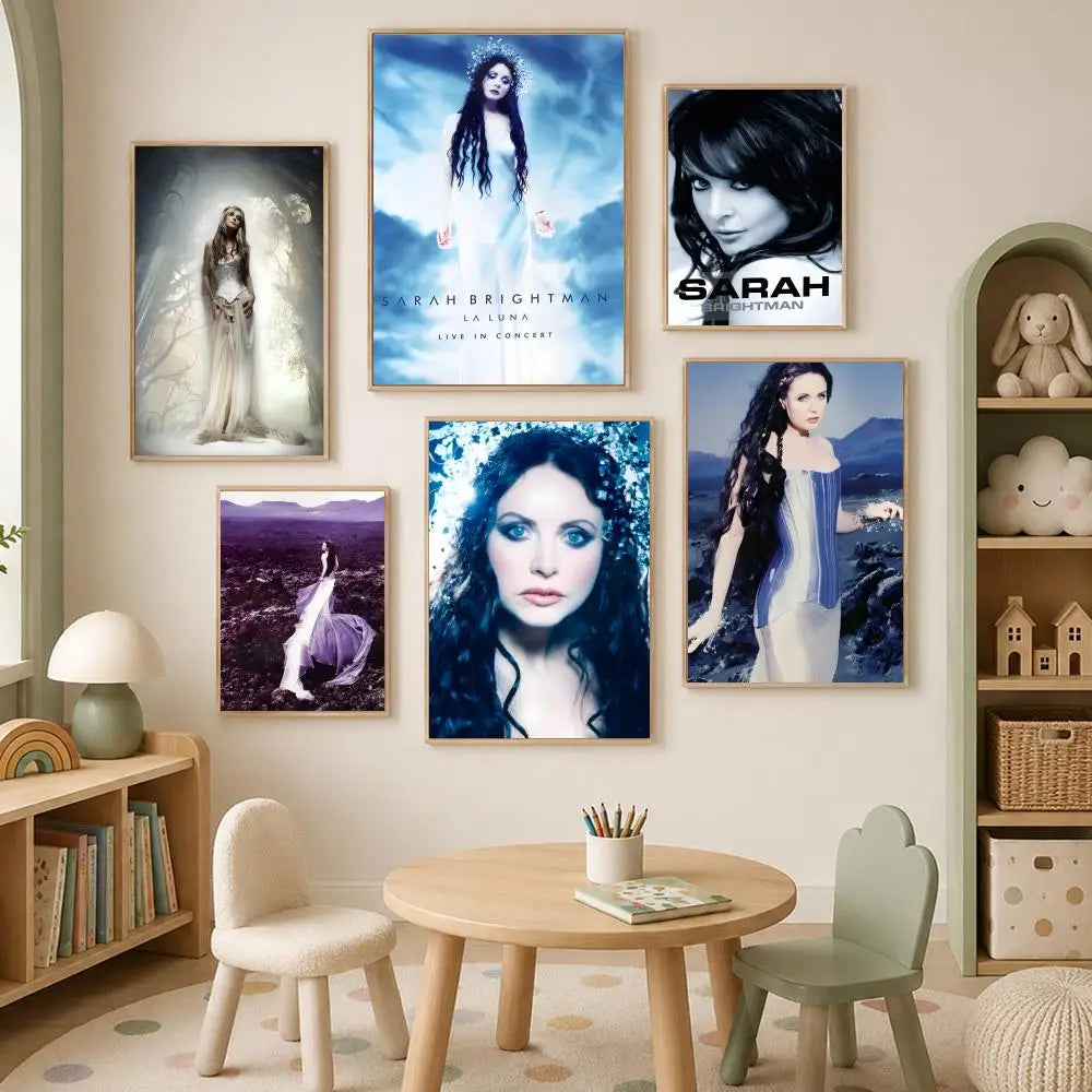 Sarah Brightman La Luna Wall Art Poster – Self-Stick HD Decor Wall Art Poster Axl