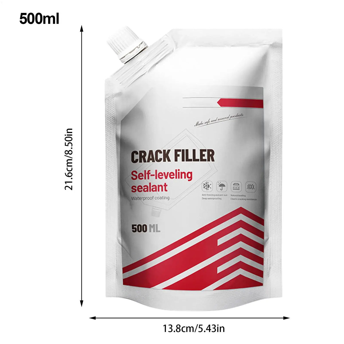 Concrete Crack Filler Driveway Repair Sealant 500ml Concrete Crack Filler Axl