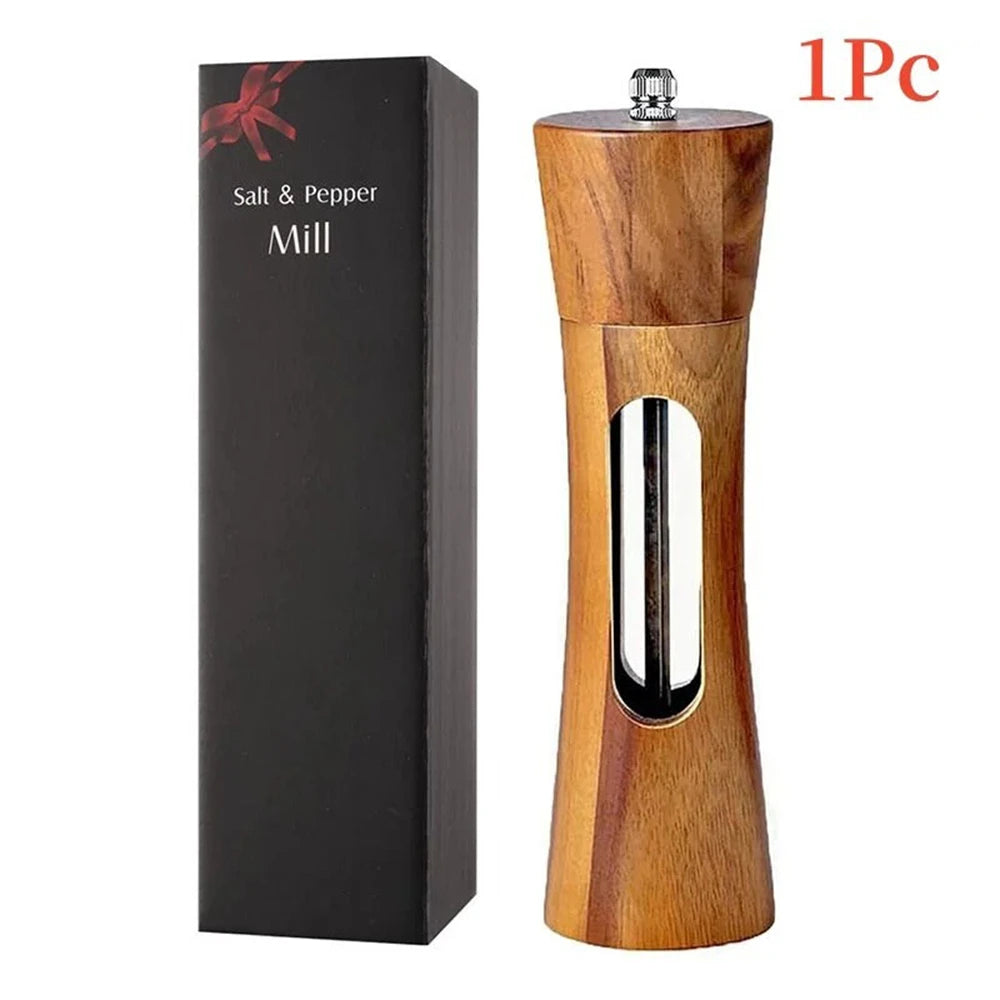 Wooden Salt & Pepper Grinder Mill Set | Adjustable Ceramic Salt & Pepper Mill Axl Grinder-1PC