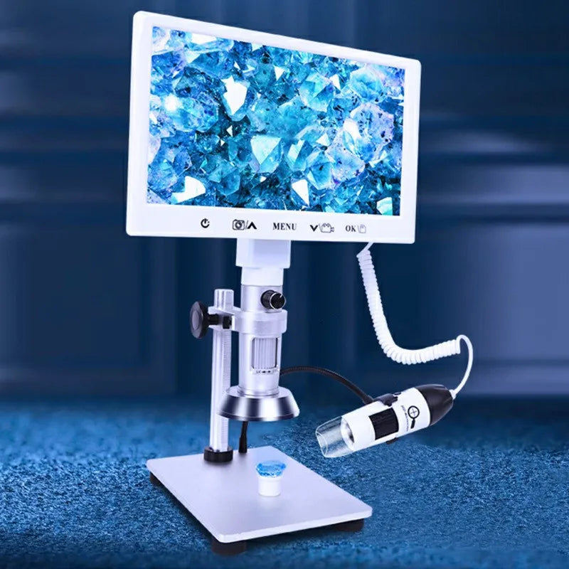 Dual Lens HD Digital Video Microscope – 500X Industrial Digital Video Microscope Axl 5x-53x