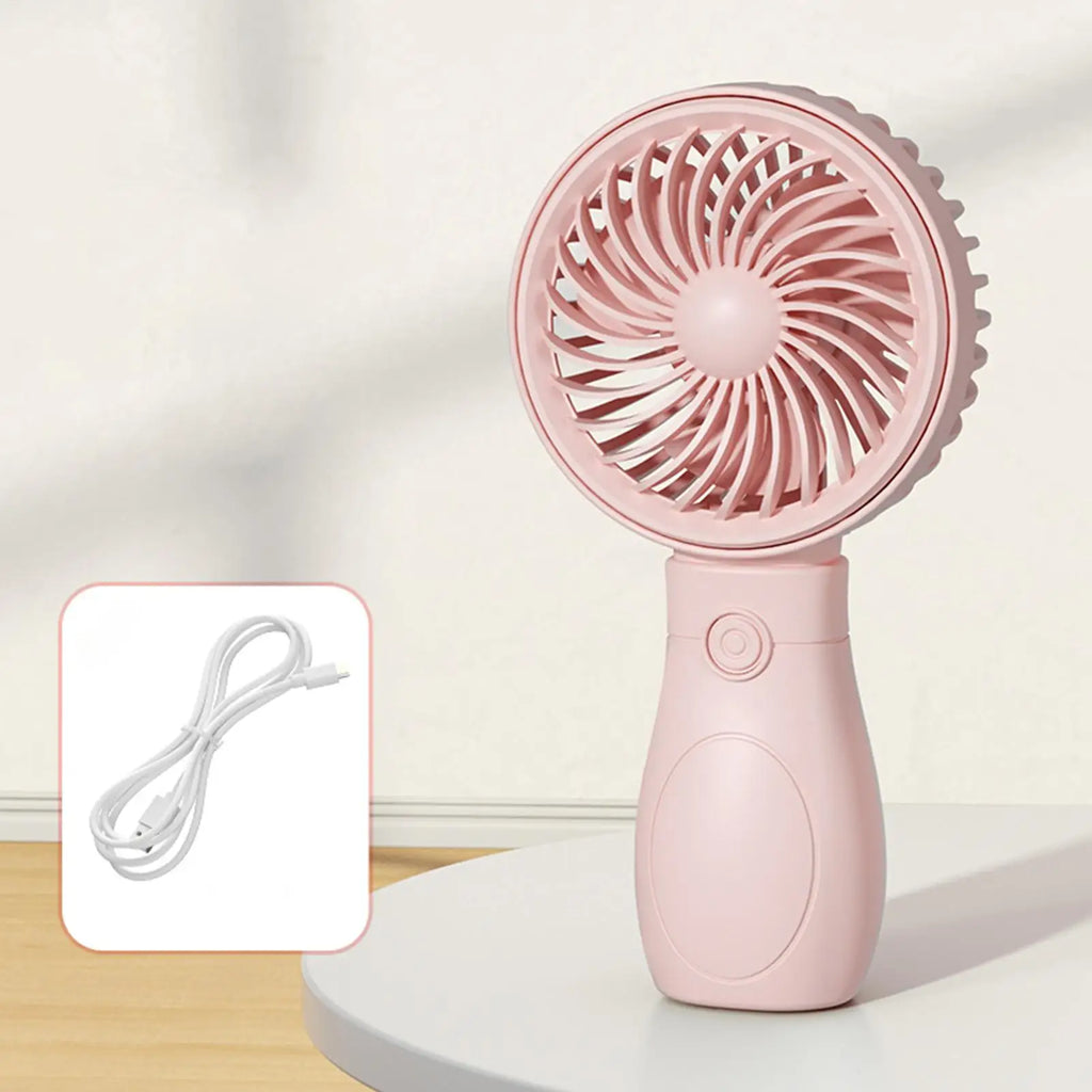 Mini Handheld Fan – USB Rechargeable Pocket Fan for Travel Handheld Fan Axl