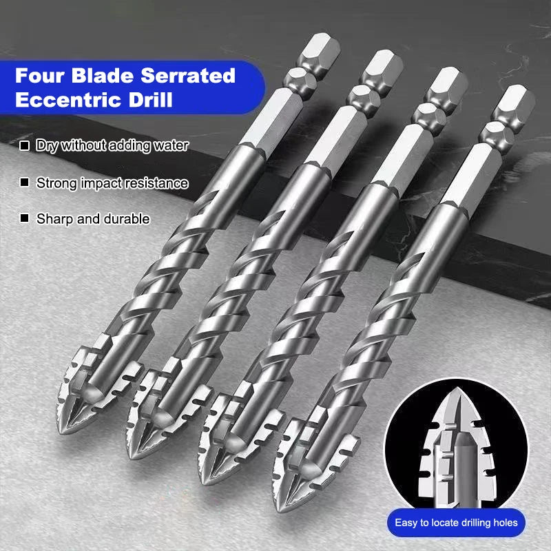 7-Pc Tungsten Steel Drill Bit Set – Tile, Glass & Concrete Drill Bit Set Axl