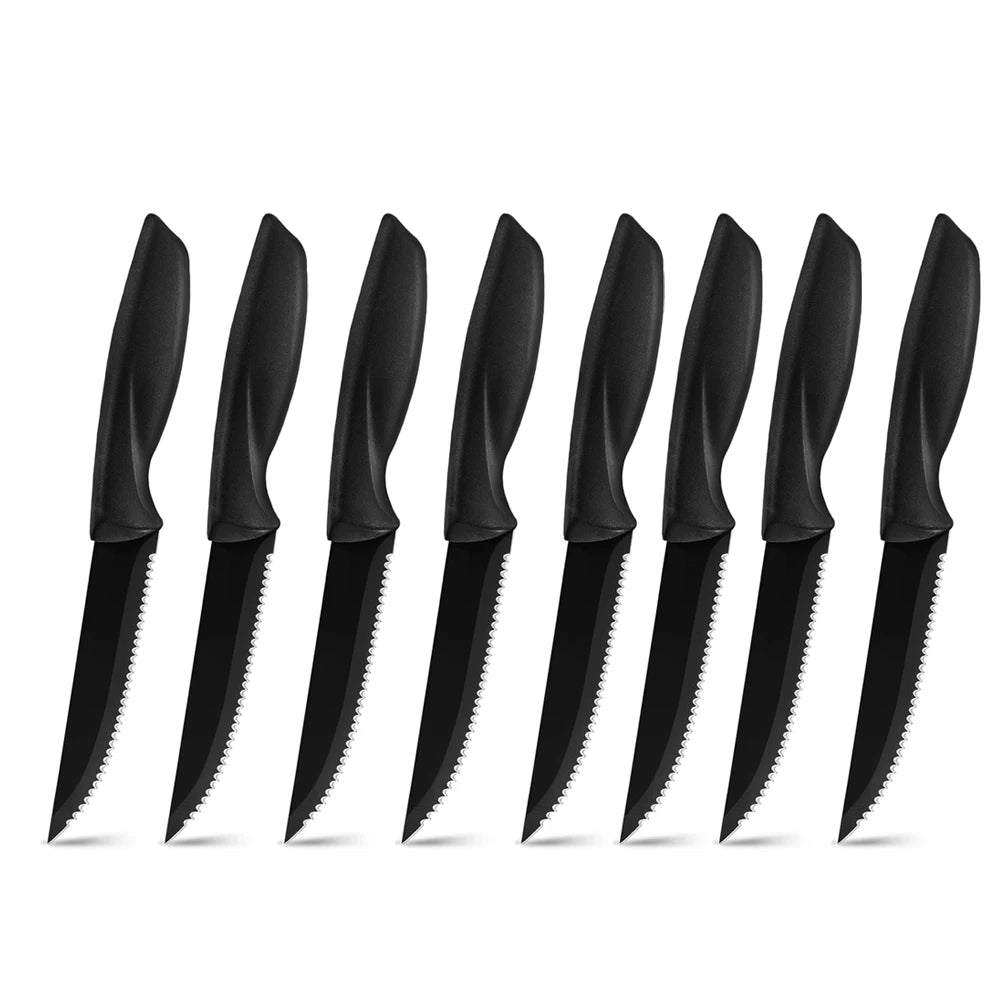 Serrated Steak Knife Set 2–8 Pc | Stainless Steel, Dishwasher Safe Steak Knife Set Axl