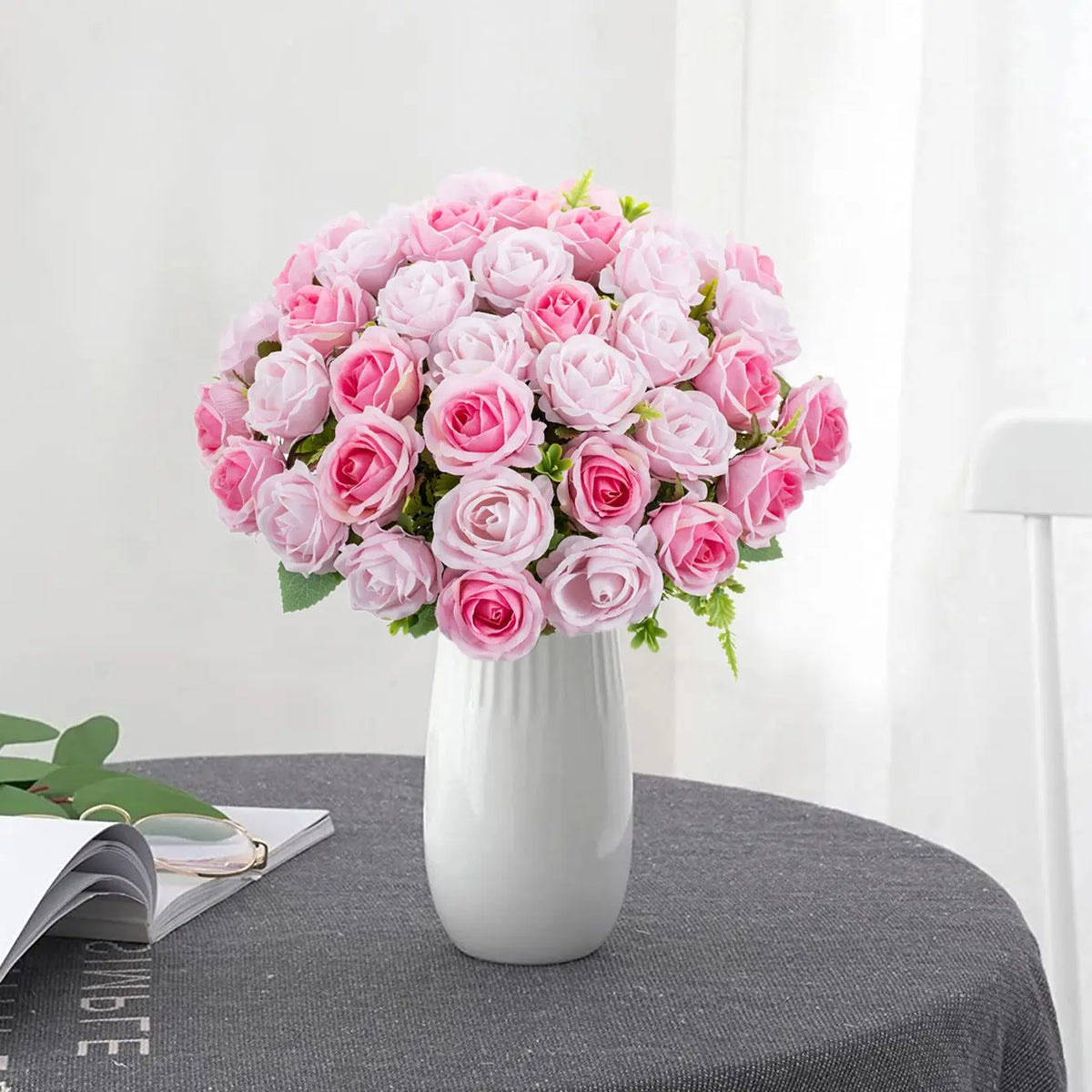 Silk Rose Artificial Bouquet – Wedding, Home & Decor Gift Artificial Flower Bouquet Axl