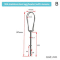 Stainless Steel Whisk Attachments Set of 2 | Hand Mixer Heads Mixer Whisk Attachment Axl B