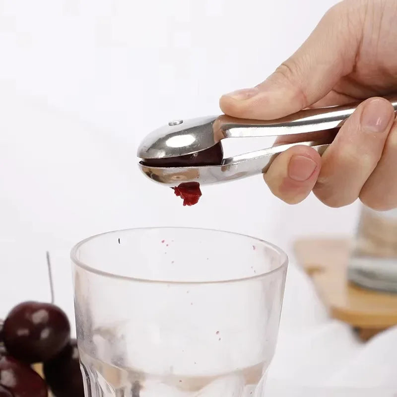 Cherry & Olive Pitter Tool – Stainless Steel Pit Remover Fruit Pitter Tool Axl