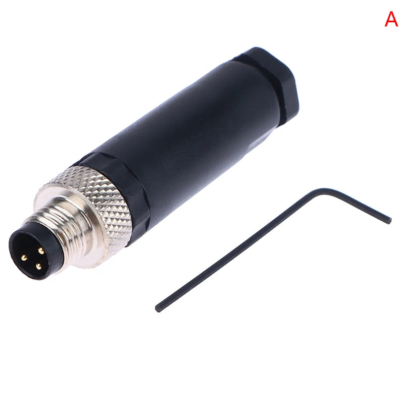M8 Waterproof Sensor Connector – 3 & 4 Pin Male Female Plug Sensor Connector Axl 3Pin Male