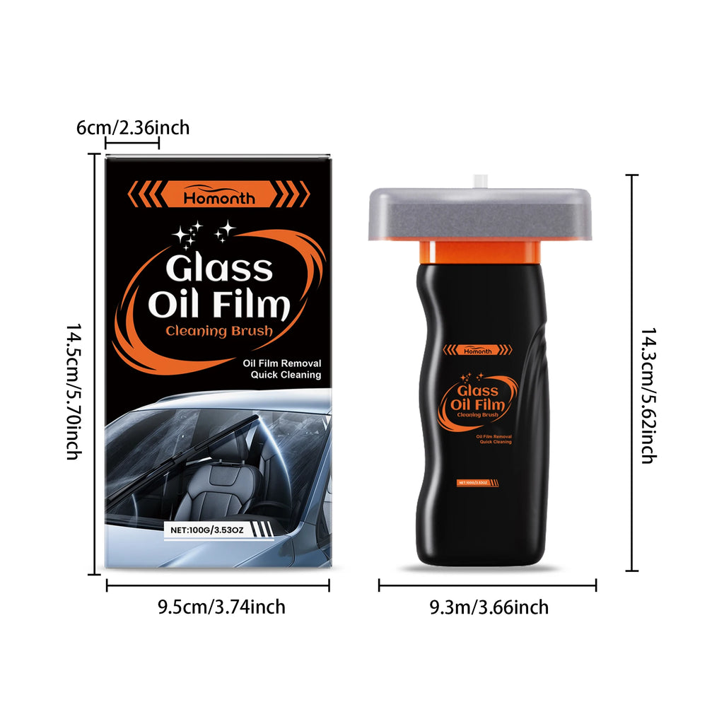 Car Glass Oil Film Remover & Anti-Fog Cleaning Brush Car Glass Cleaner Axl