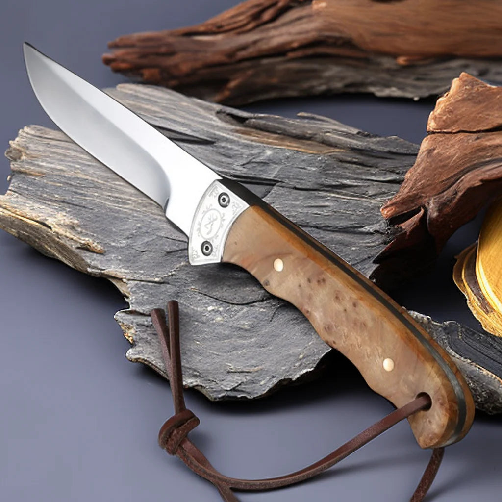 Utility Kitchen Knife – Pakka Wood Handle & Mirror Polish Utility Kitchen Knife Axl