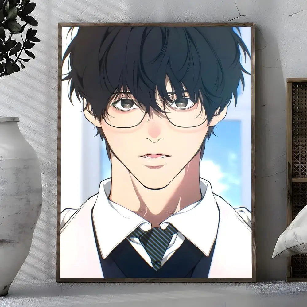 Lost In The Cloud Webtoon Wall Poster – Self-Adhesive Art Sticker Wall Art Poster Axl White19 30X40cmNoframe