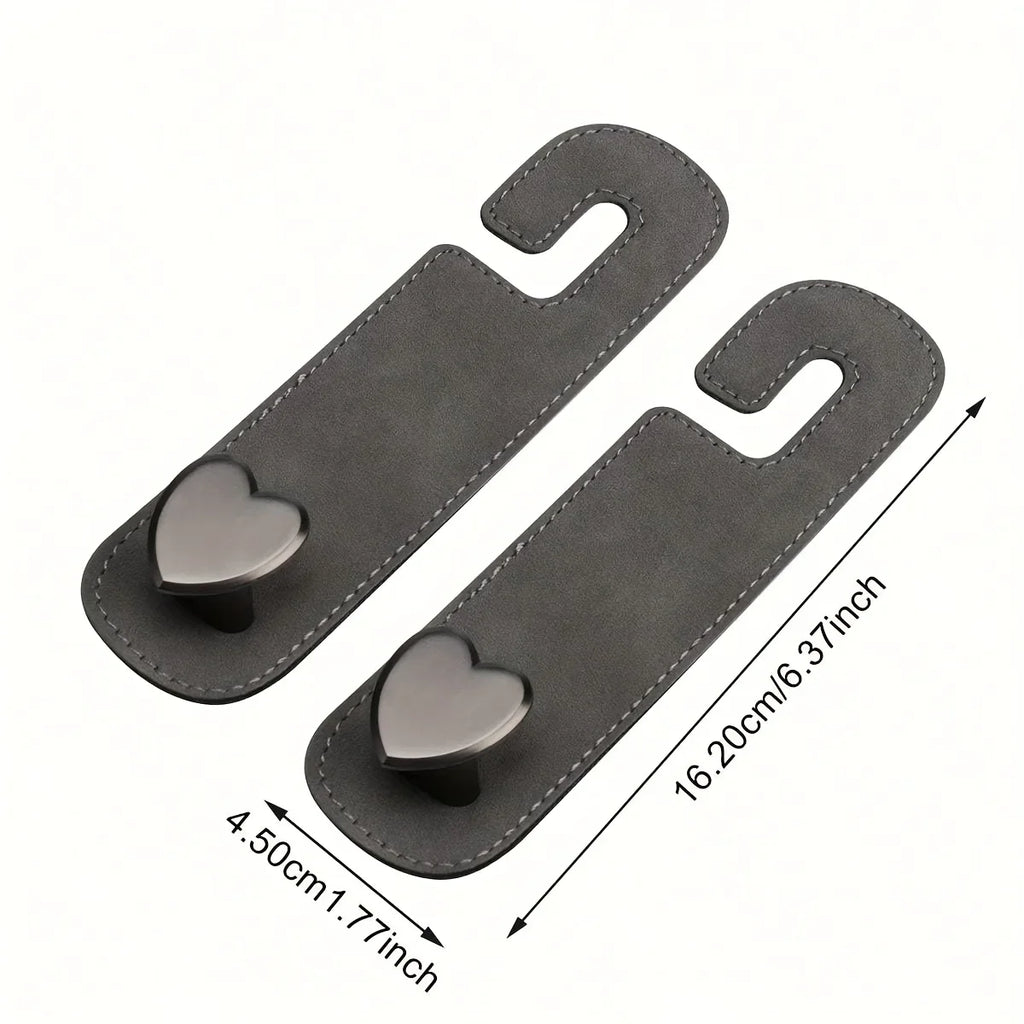 Heart-Shaped Car Seat Back Storage Bag | SUV & Sedan Car Seat Organizer Axl