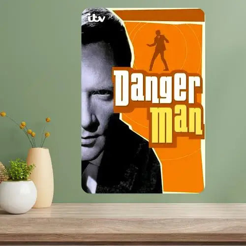 Danger Man Classic TV Show Metal Poster Sign | Retro Wall Art Metal Wall Sign Axl aluminum sign aluminum 20x30cm