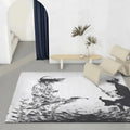 Manga Vagabond Flannel Floor Mat – Non-Slip Soft Indoor Rug Indoor Area Rug Axl White9 40x60cm