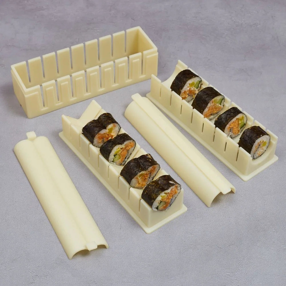 3-Piece Sushi Maker Kit – Round, Square & Heart Molds Sushi Mold Kit Axl
