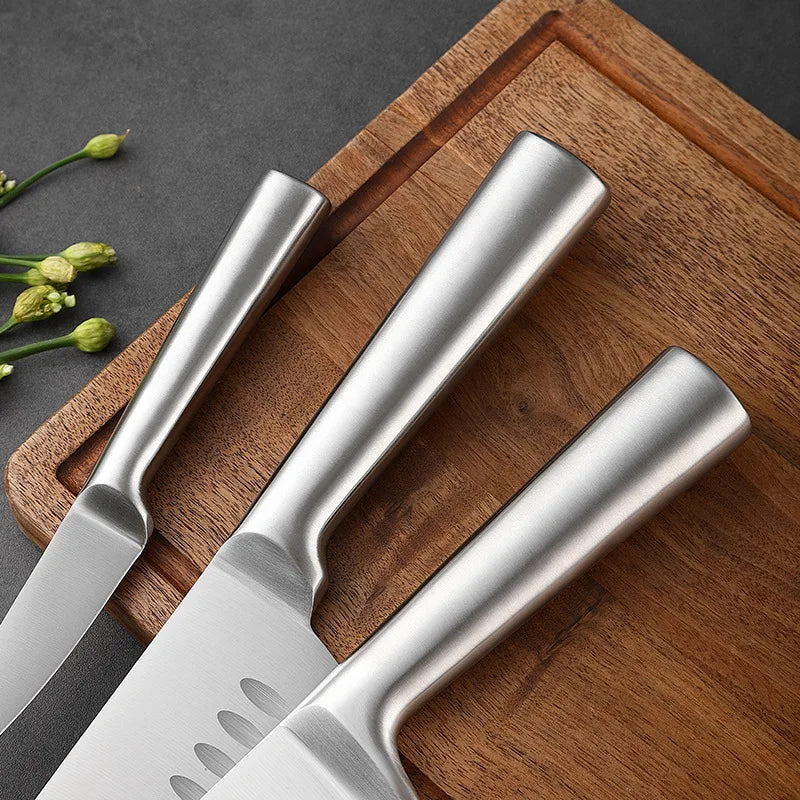5-Piece Stainless Steel Kitchen Knife Set – Chef & Peeler Kitchen Knife Set Axl