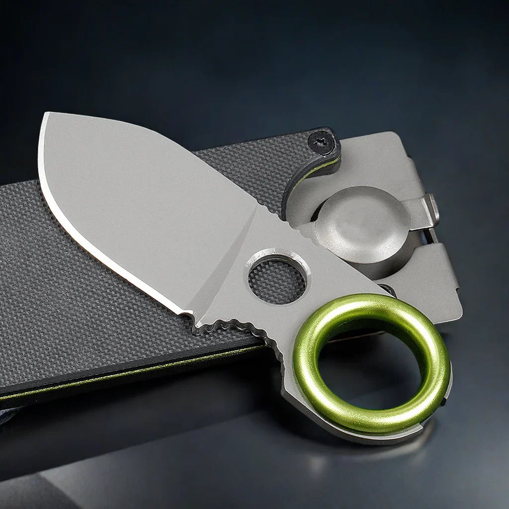 YRIDEFE Mini EDC Fixed Blade Pocket Knife | Keychain Knife Fixed Blade Knife Axl