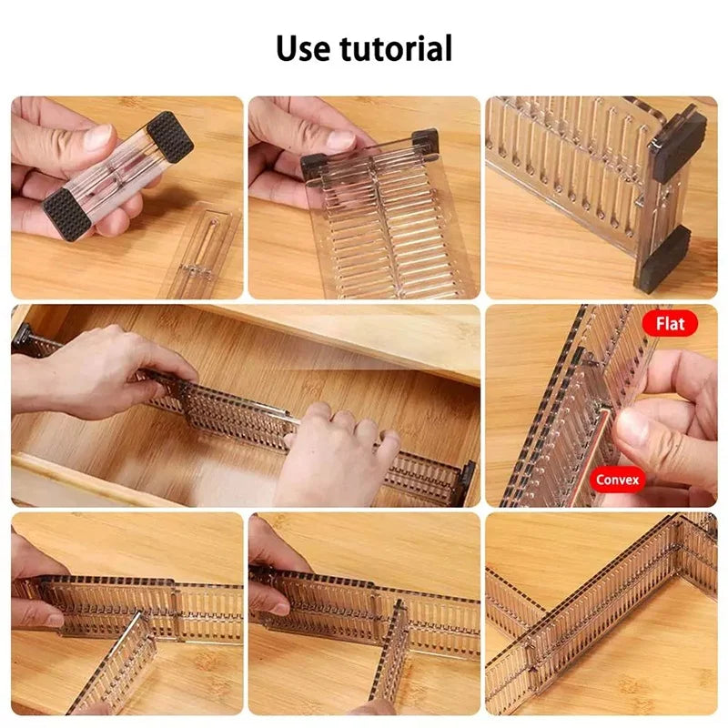 Adjustable Drawer Divider Organizer – Punch-Free Separator Drawer Divider Axl