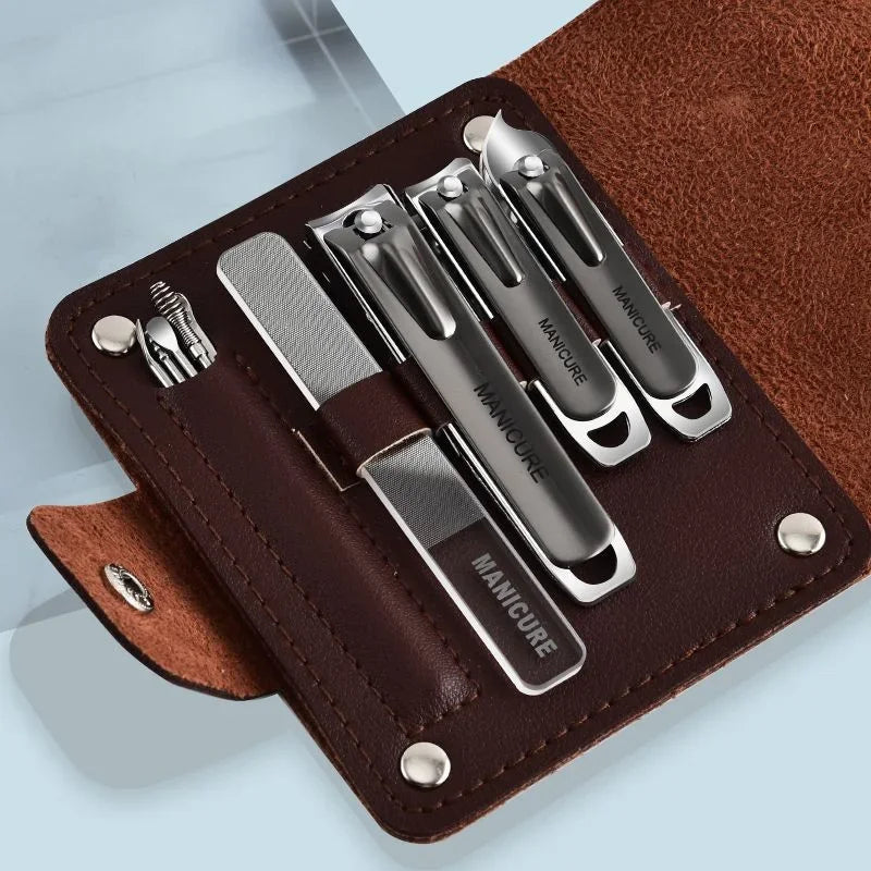 Stainless Steel Manicure & Pedicure Nail Clipper Set | Travel Kit Nail Clipper Set Axl B