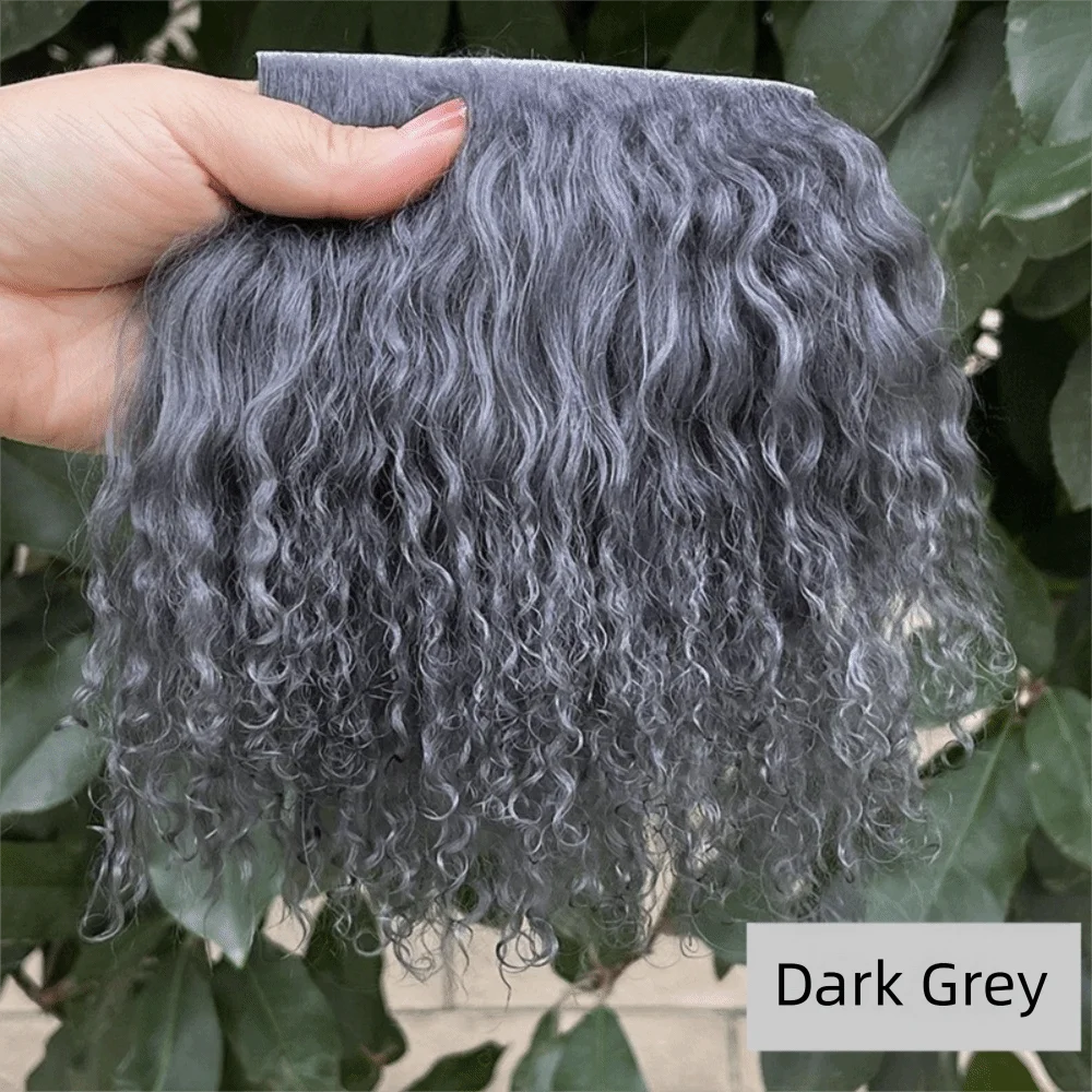 Curly Mohair Hair Wefts for BJD OB11 Blythe & Reborn Dolls Doll Hair Wefts Axl