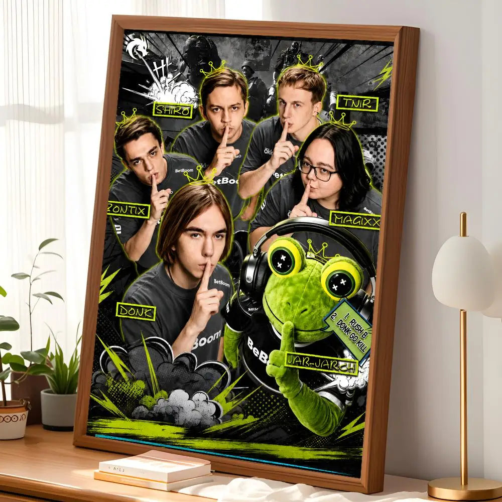 CS:GO Gaming Wall Poster – Self-Stick HD Waterproof Art Gaming Wall Poster Axl