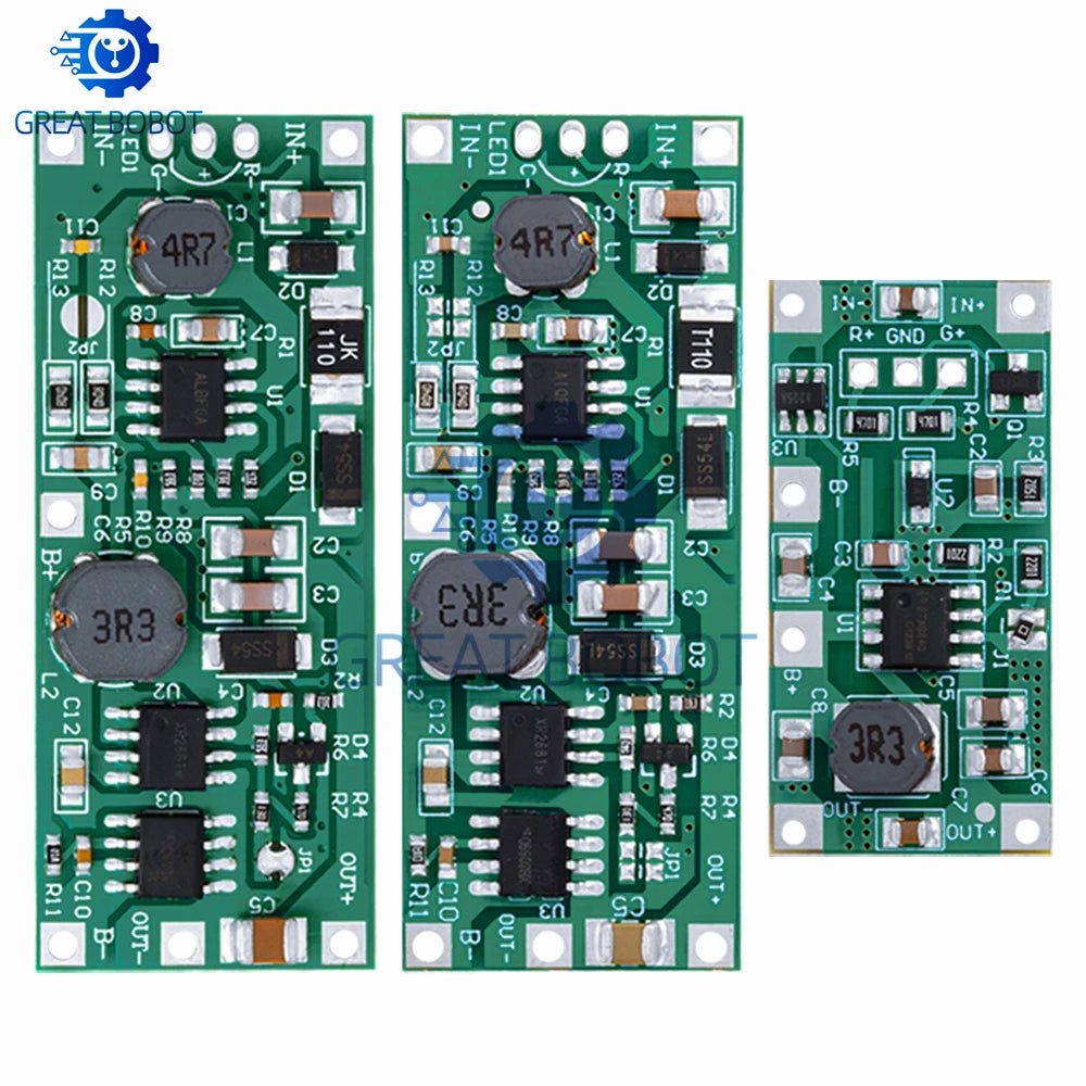 DC 5V–12V Step-Up Booster Module for 18650 Lithium Battery UPS Boost Converter Module Axl