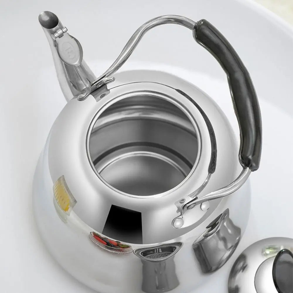 Stainless Steel Whistling Tea Kettle – Gas & Induction 1–3L Whistling Tea Kettle Axl