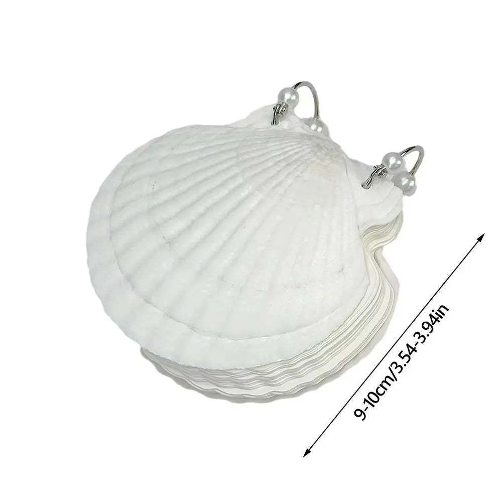 Natural Seashell Notebook – Loose-Leaf Blank Notepad for Students Novelty Notebook Axl