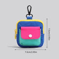 Canvas Zipper Coin Purse – Mini Wallet & Keyring Pouch Coin Purse Pouch Axl one size
