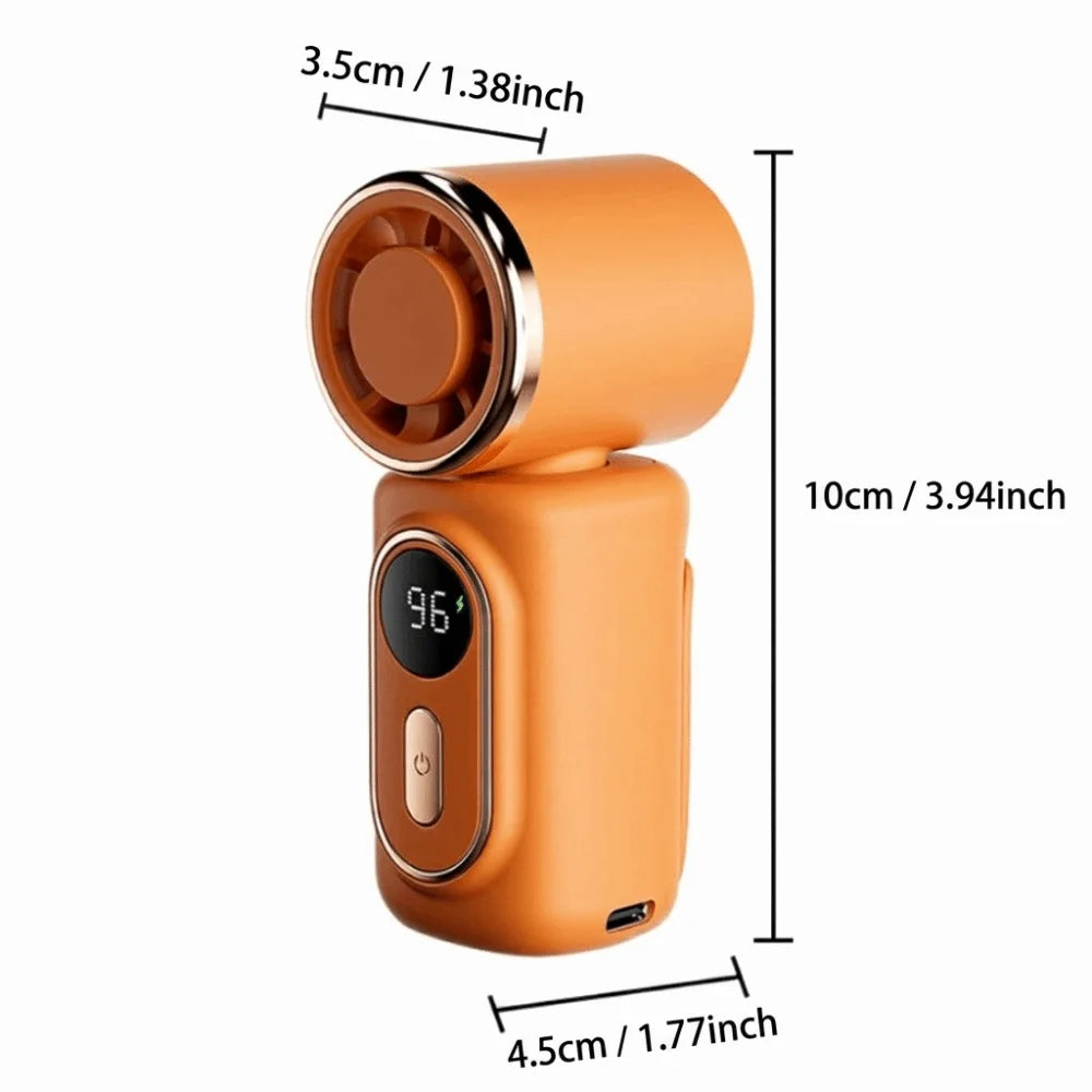 Clip-On Mini Handheld Fan | 100-Speed Stepless, 3000mAh Portable Clip-On Fan Axl