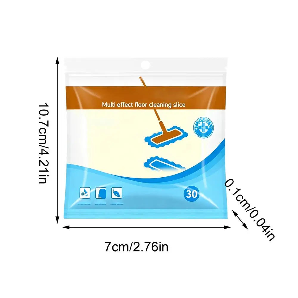 Dissolvable Floor Cleaning Sheets 30 Pack – Hardwood & Tile Floor Cleaning Sheets Axl Yellow