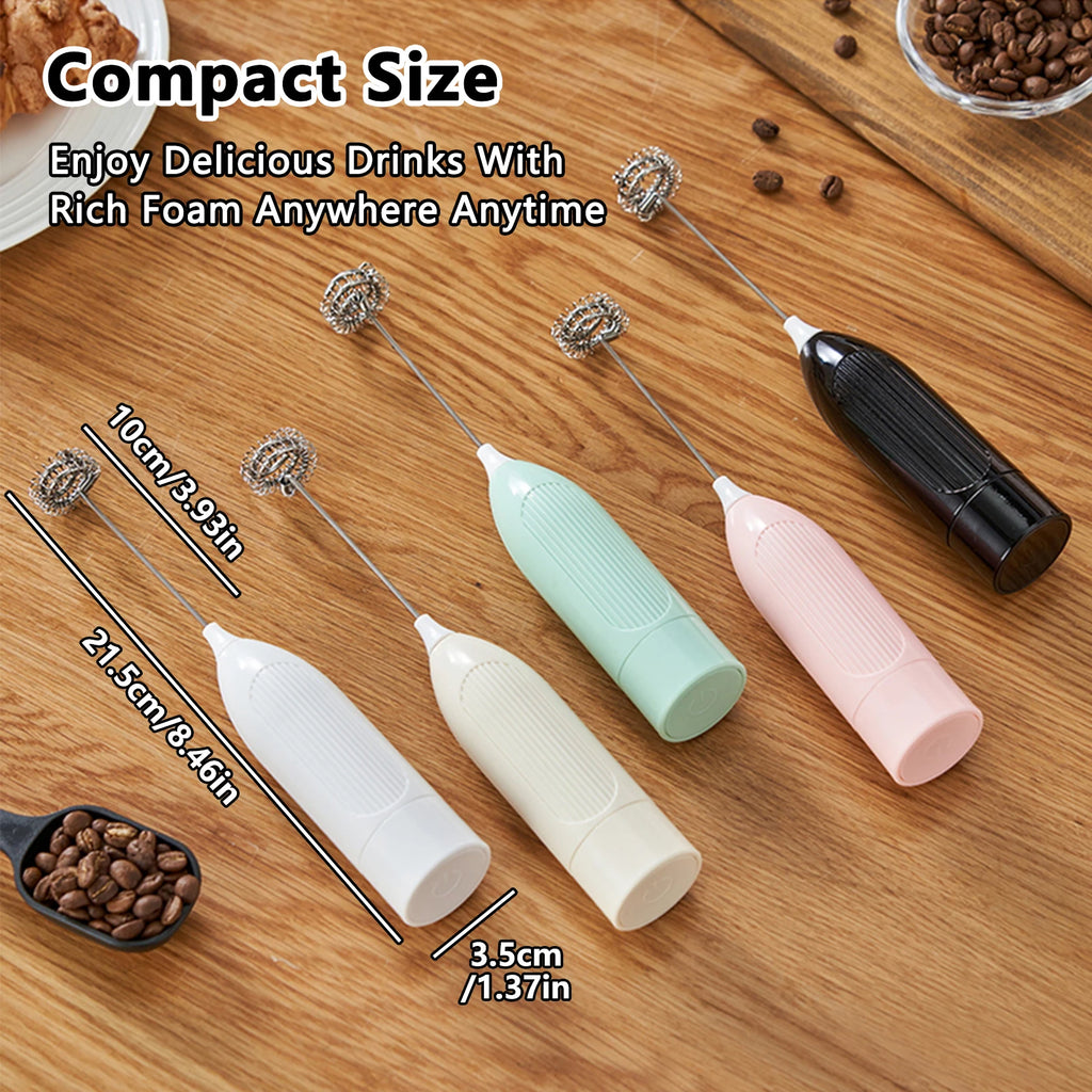 Handheld Electric Milk Frother – Battery Powered Foam Maker Milk Frother Axl