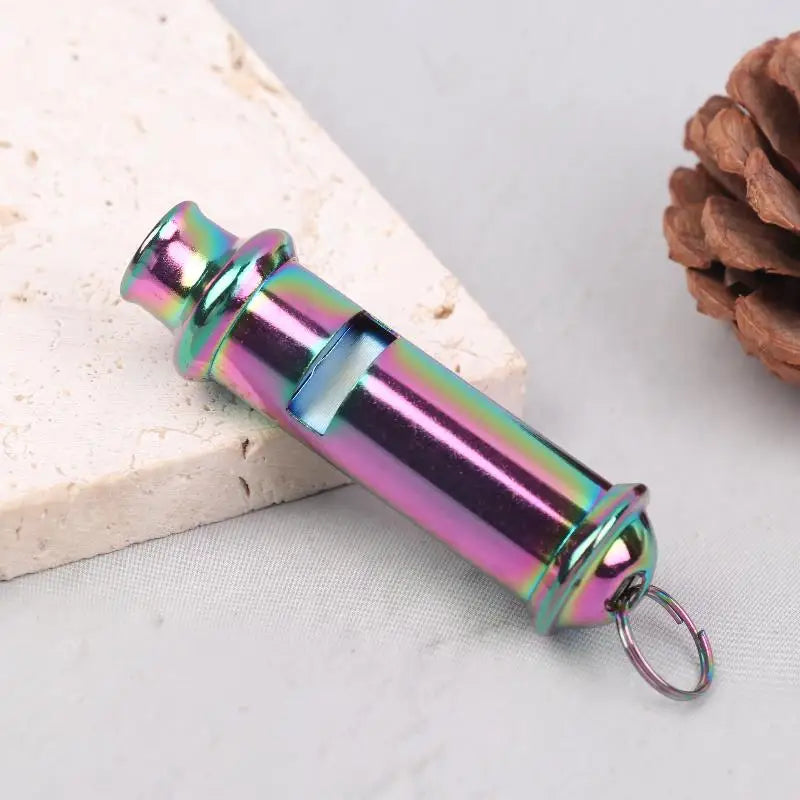 High-Pitch No Pea Survival Whistle – Alloy Metal Emergency Whistle Survival Whistle Axl